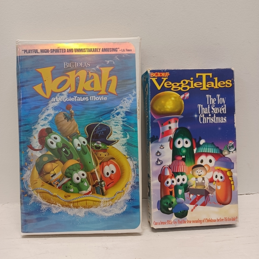 Big Idea’s Jonah A VeggieTales  Movie & The Toy Who Saved Christmas VHS